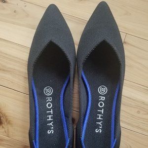 Rothy's The Point Black Flat Size 9 NWT